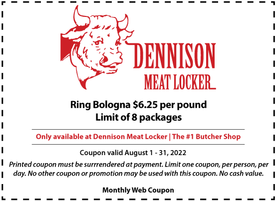 Dennison Monthly Coupon August 2022
