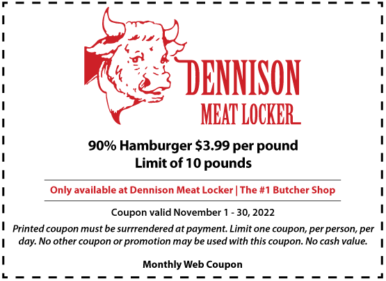 Dennison Monthly Coupon November 2022