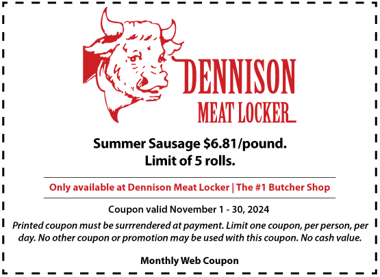 Dennison Monthly Coupon November 2024