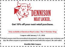 Dennison Monthly Coupon January 2026